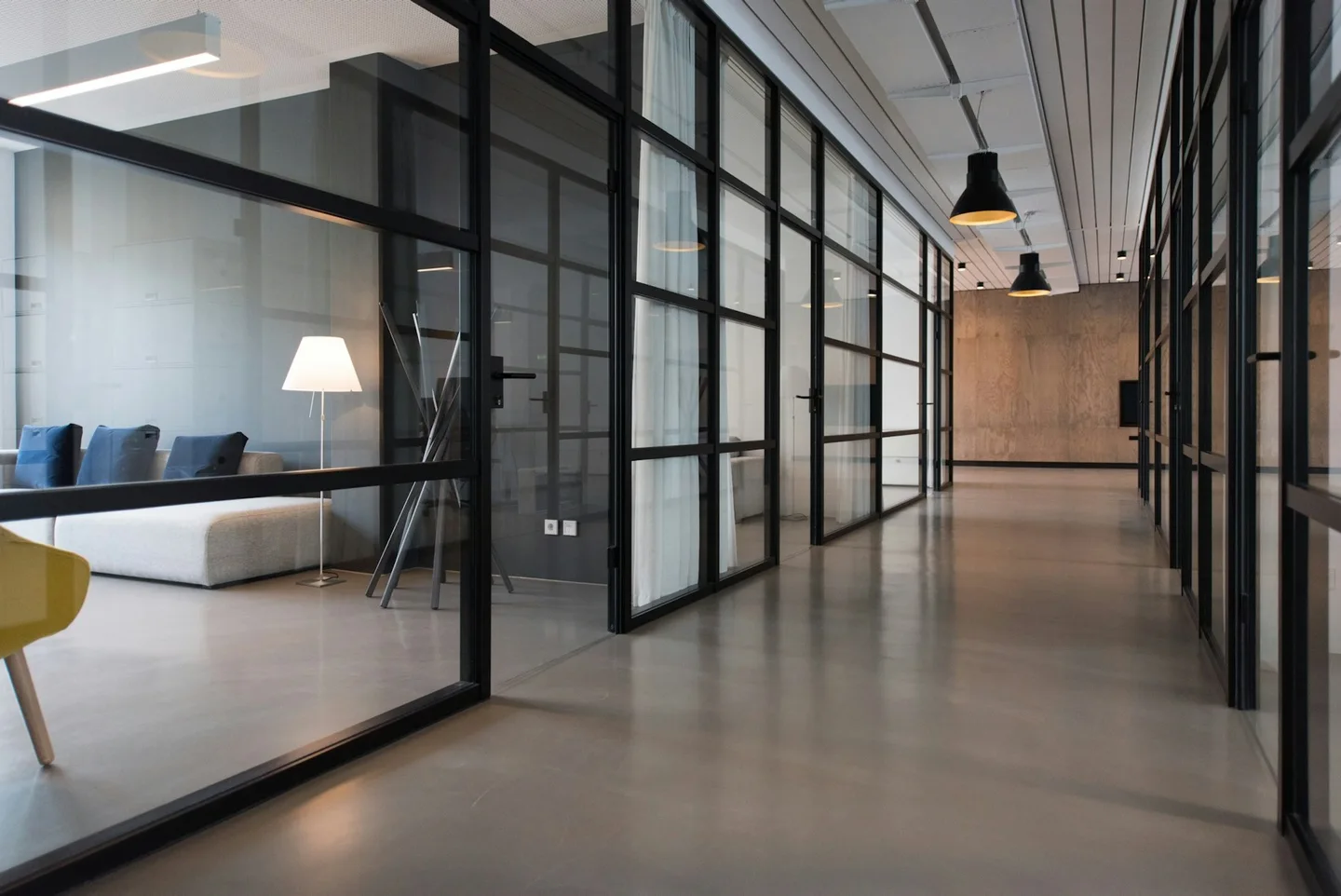 Daylight across a shared working environment